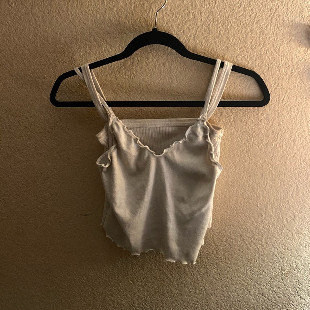 Two white Brandy Melville tank tops